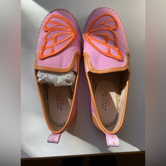 Sophia Webster Mini• Kids Butterfly Espadrille Flat Size 1 - Picture 2 of 7